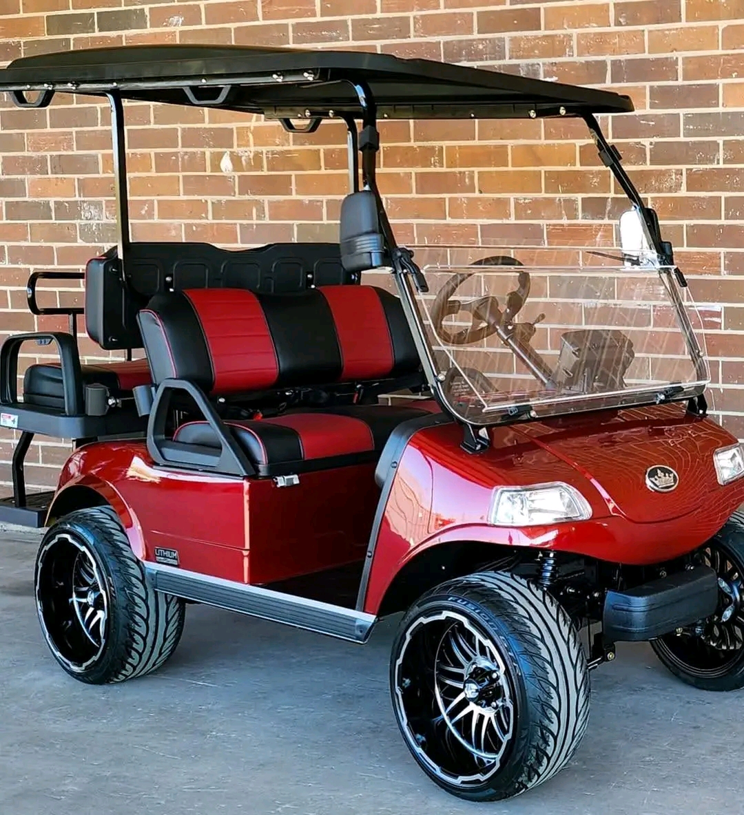2025 EVolution Classic 4 Plus Flamenco Red EMPIRE Edition Golf Cart