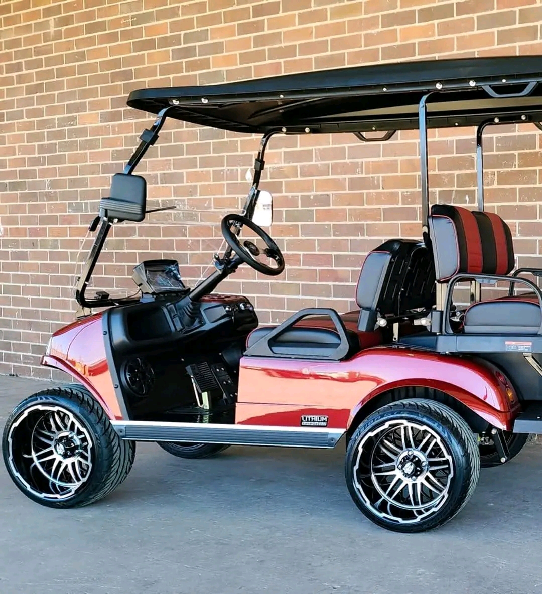 2025 EVolution Classic 4 Plus Flamenco Red EMPIRE Edition Golf Cart