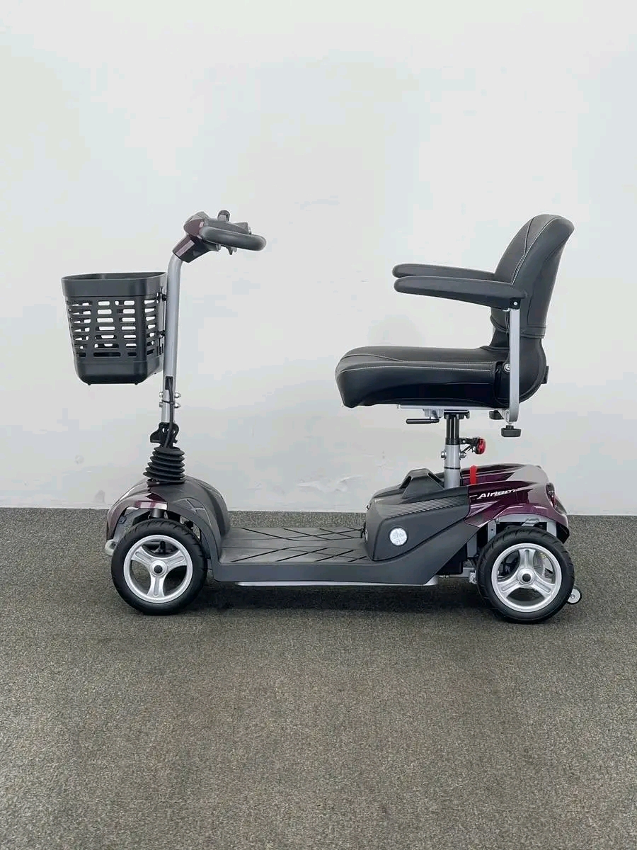 Motion Healthcare Airium (2025) The Motion Healthcare Airium offers the innovation of both an Aluminium chassis , making it one of the lightest portable mobility scooters in the world.