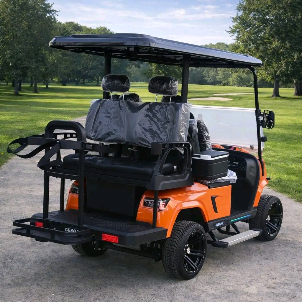 CEBCAR MODEL C2Y ELECTRIC GOLF CART,5KW AC Motor,GoSolar Heavy-Duty 51.2V 105Ah Lithium Battery