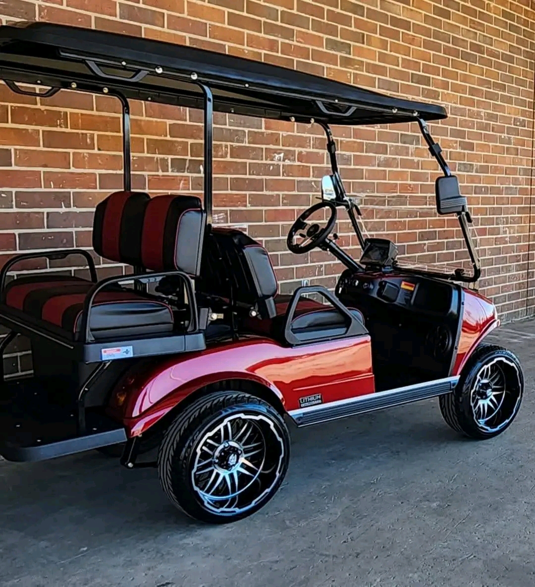 2025 EVolution Classic 4 Plus Flamenco Red EMPIRE Edition Golf Cart