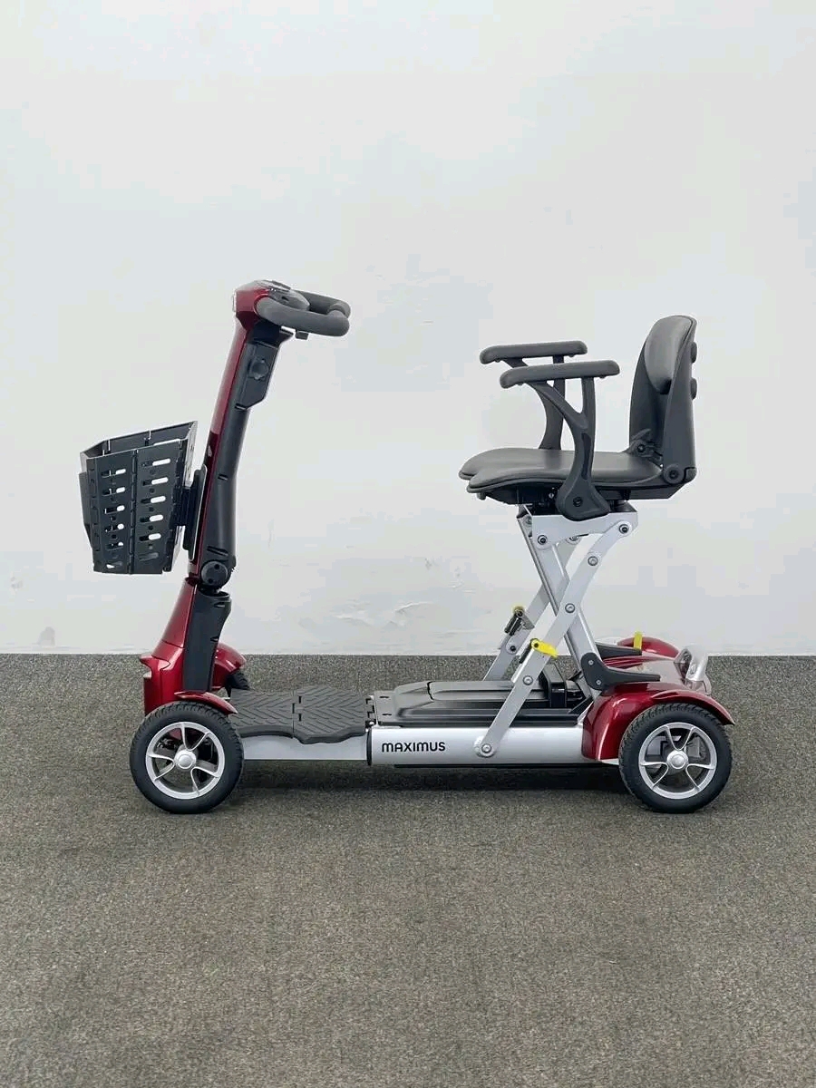 CareCo Maximus Folding (2024) The Maximus from CareCo is fitted with a lithium battery for improved performance, making it one of the lightest portable mobility scooters in the world.