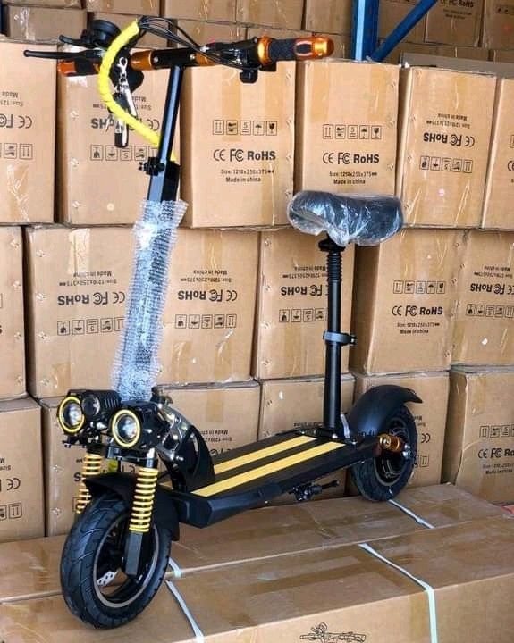 Organized Electric Scooter Storage